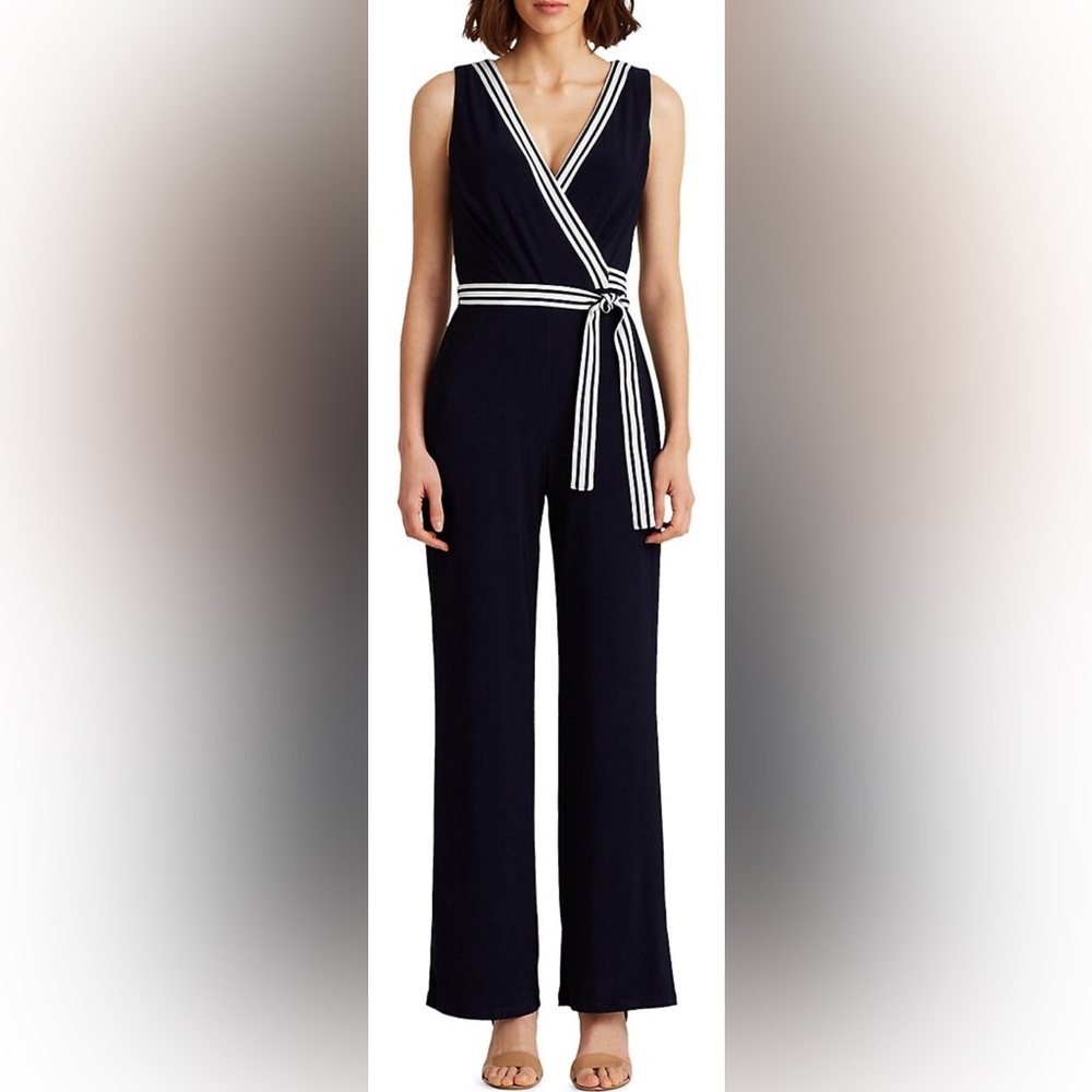 Ralph Lauren wide-leg jersey jumpsuit